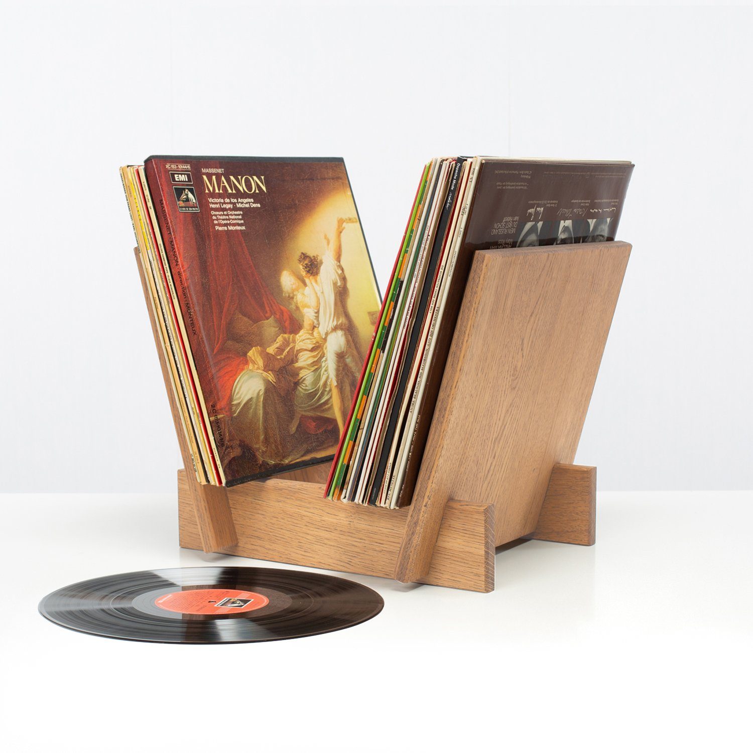 Rikmani CD-Regal Aufbewahrung von ALEX Hell Schallplattenhalter - Vinylplatten