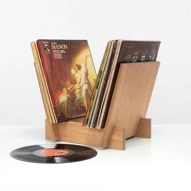 Rikmani CD-Regal Aufbewahrung von Vinylplatten - Schallplattenhalter ALEX