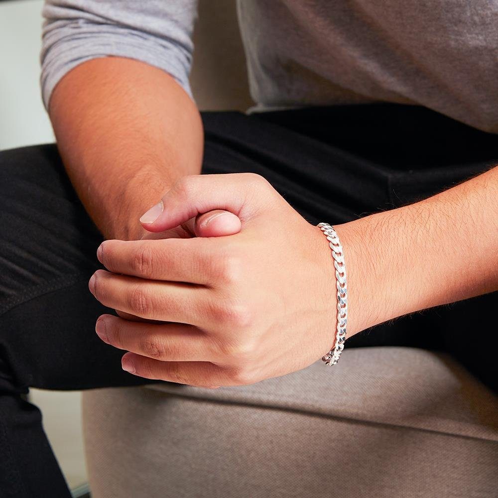 JEWLIX Panzerarmband Echtsilber Armband: 925er Panzerarmband 7mm 19cm PA007 günstig online kaufen