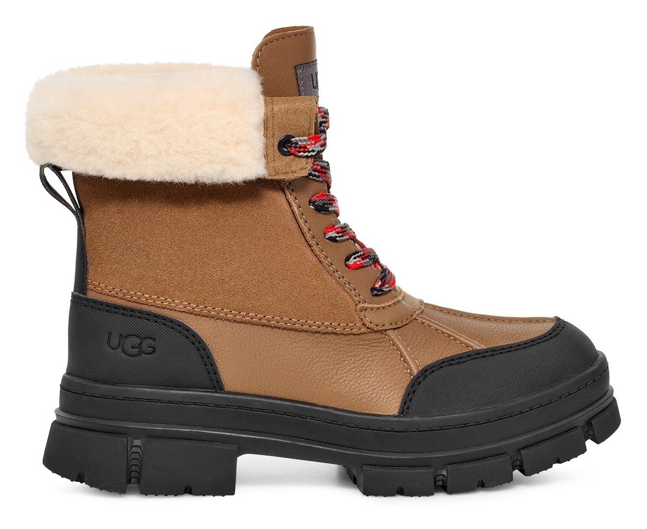 Warmfutter UGG ASHTON ADDIE Snowboots braun-schwarz mit Winterstiefel