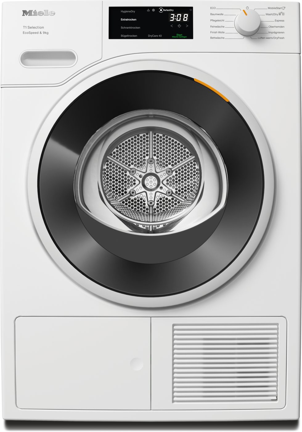 Miele Wärmepumpentrockner TSH783WP EcoSpeed&9kg, Getestet auf 20 Jahre perfekte Wäschepflege, 25 Jahre Motorgarantie