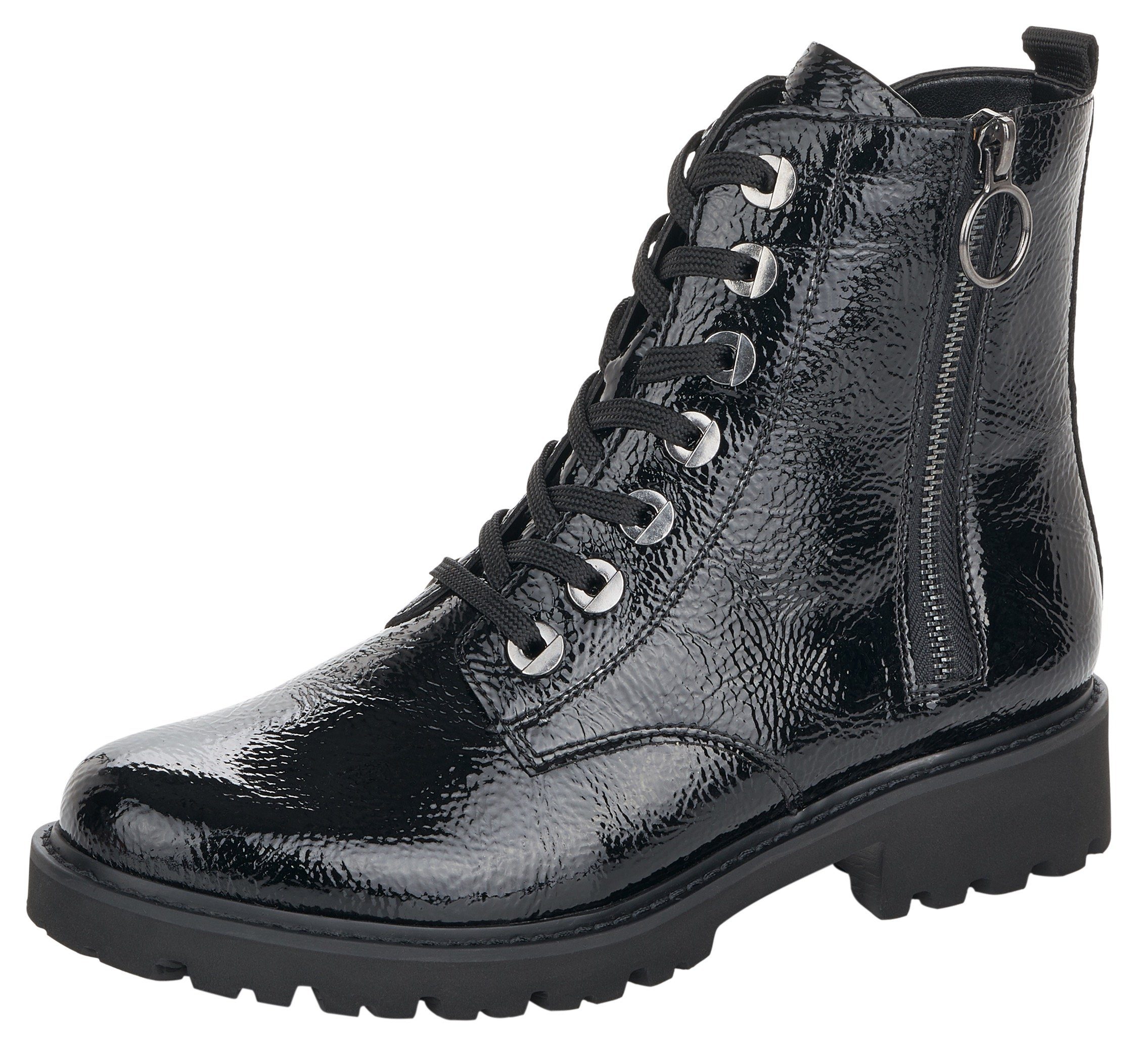 Remonte Schnürboots mit Zierreißverschluss Black (18701160)