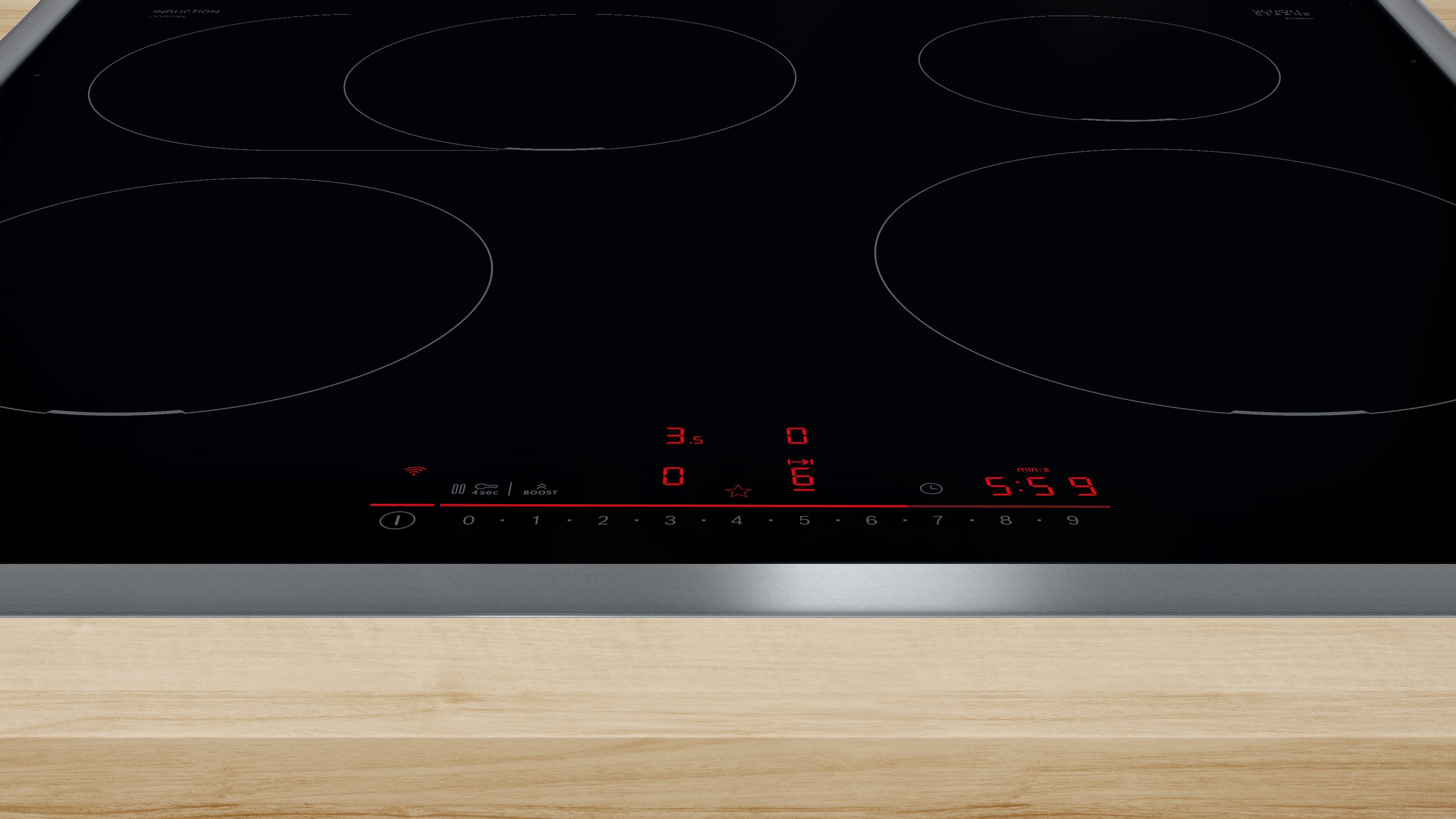 BOSCH Induktions-Kochfeld Serie 6 PIF645HB1E, Bequem steuern per DirectSelect & viel Platz in der Bräterzone – Bild 3 von 5