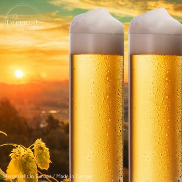 IMPERIAL glass Bierglas Kölschgläser Set 12-Teilig 200ml (max. 250ml), Glas, Kölschstangen 0,2L Bierstangen Bierglas Spülmaschinenfest