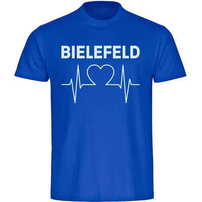 multifanshop T-Shirt Kinder Bielefeld - Herzschlag - Boy Girl