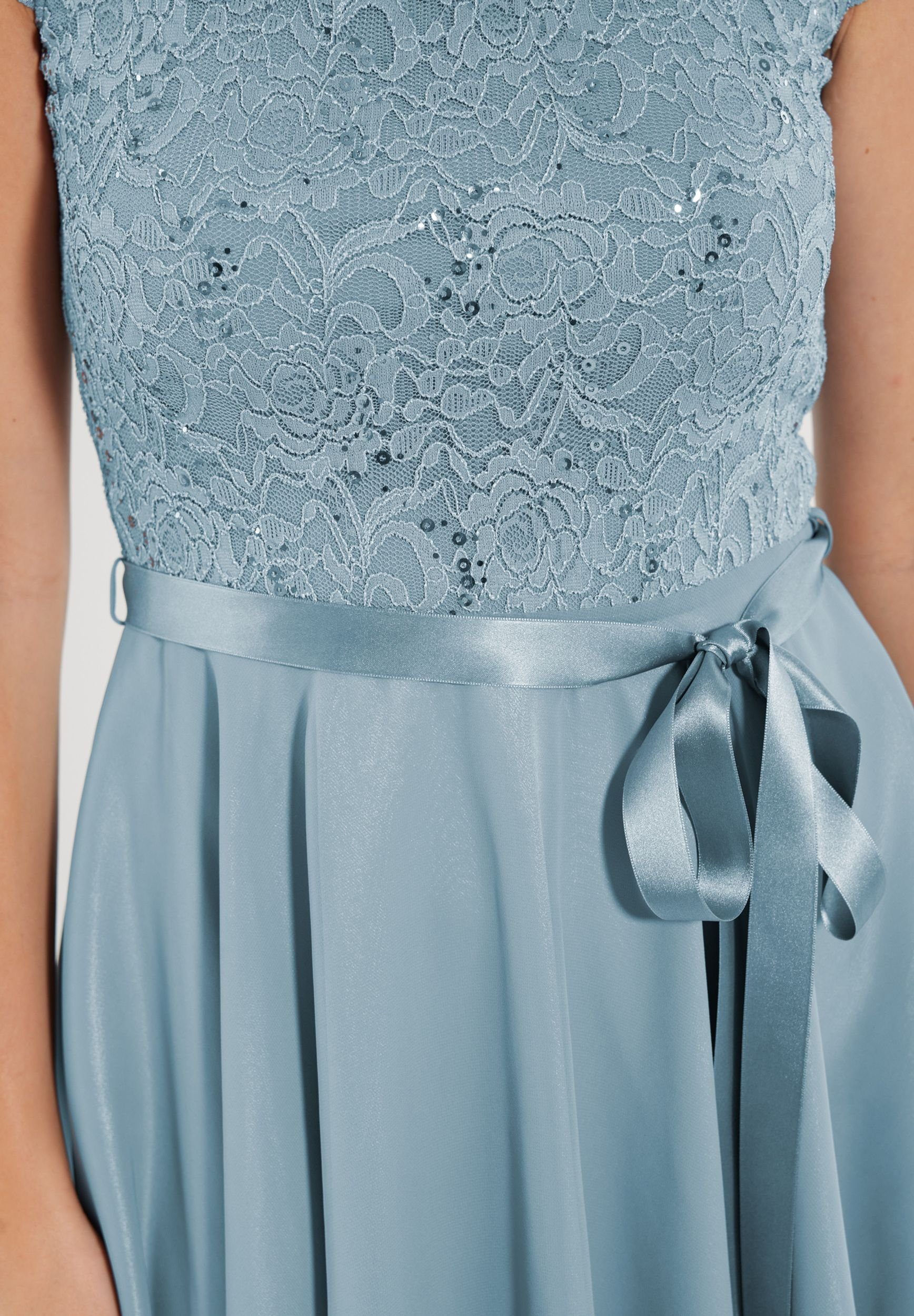 SWING Abendkleid Cocktailkleid aus Spitze und Chiffon