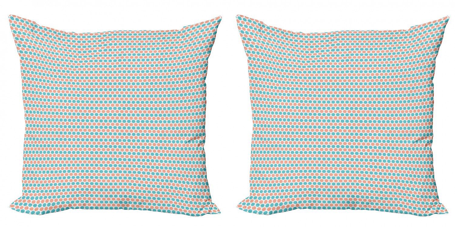 Doppelseitiger Punkte Pastelltöne Geometrisch Kissenbezüge Modern (2 Digitaldruck, Stück), Accent Abakuhaus Zeilen