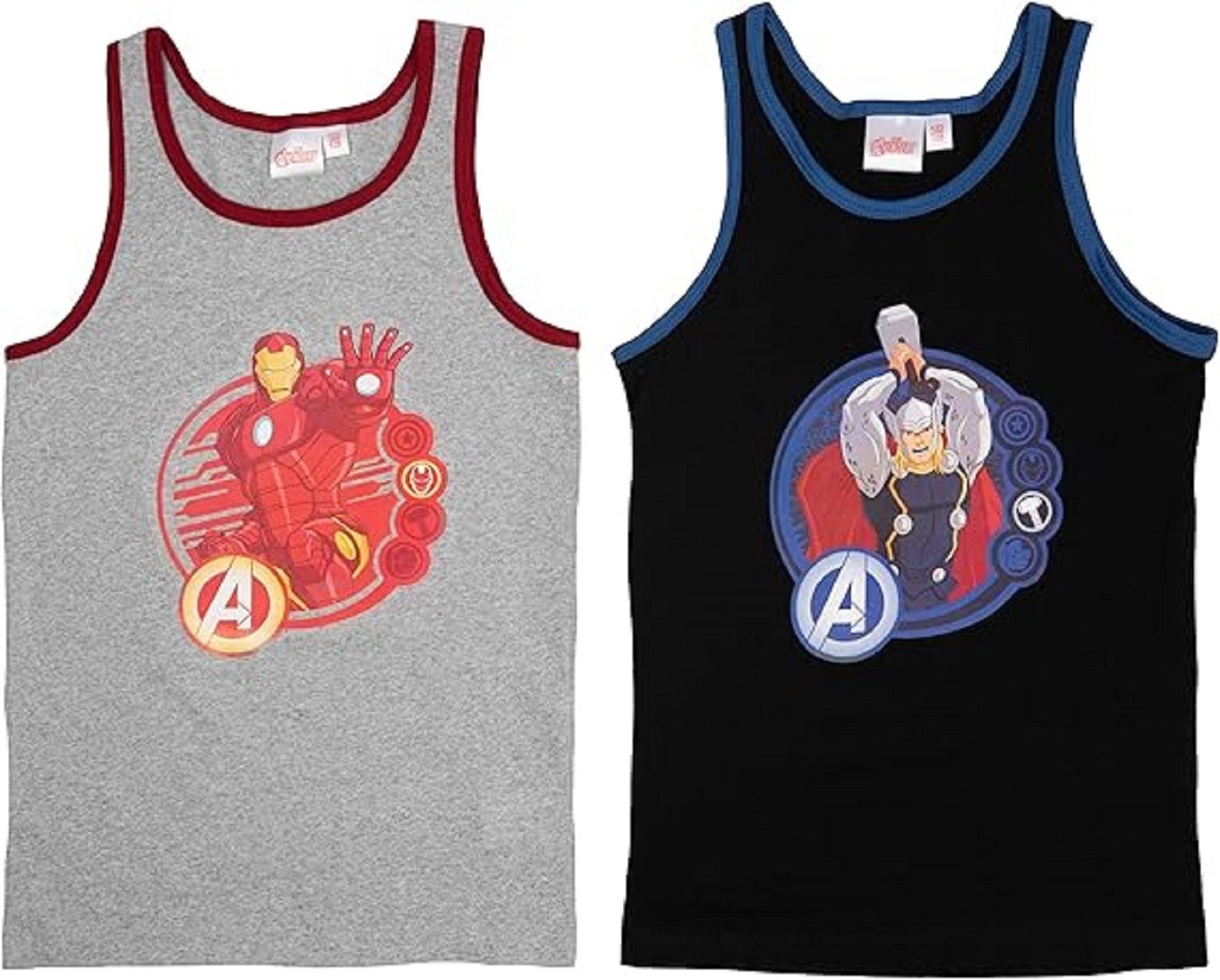 MARVEL Unterhemd für Kinder – 2er Pack Tank Top Unterwäsche aus Baumwolle (2-St)