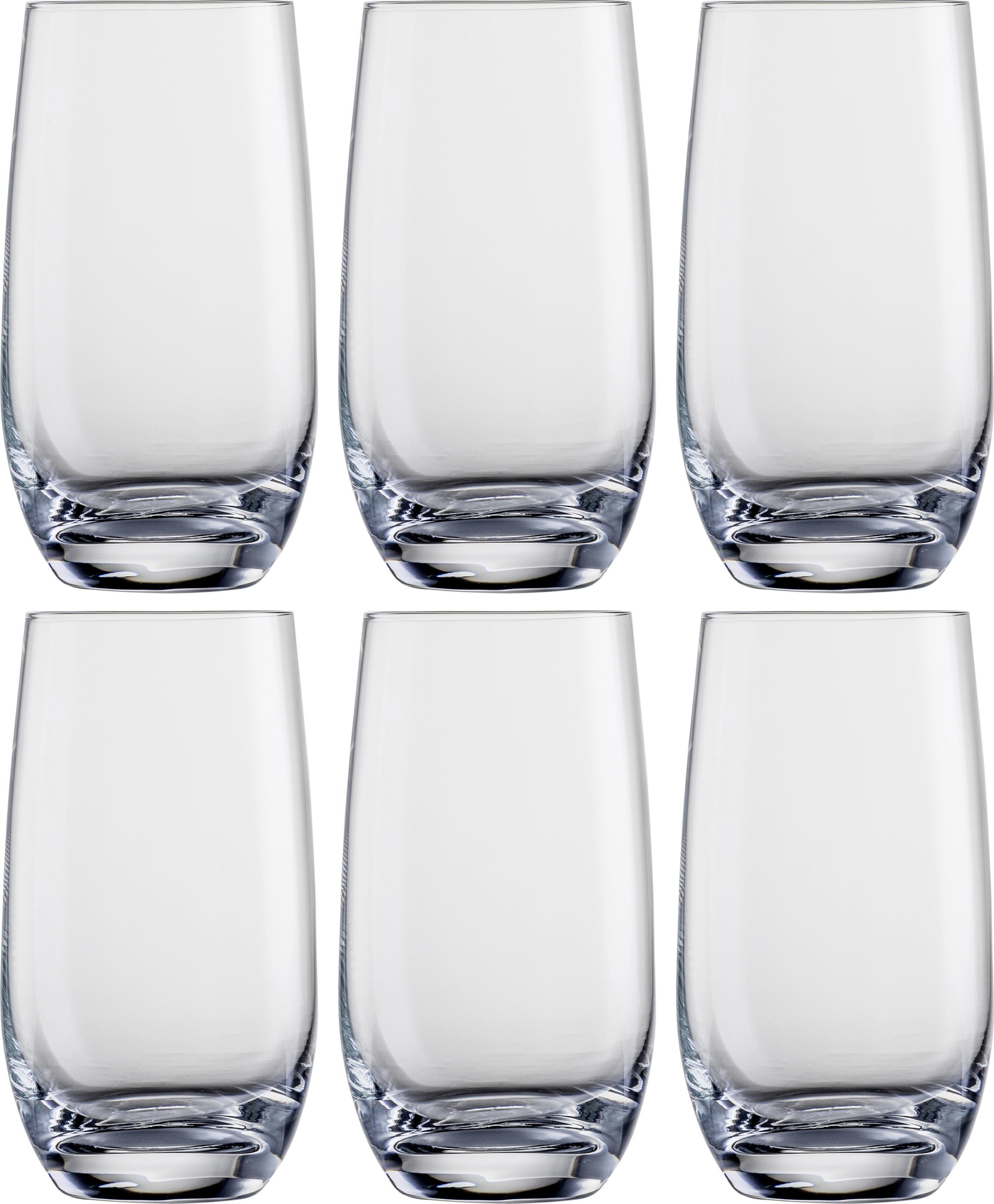 Eisch Longdrinkglas, Kristallglas, bleifrei, 490 ml, 6-teilig, Formschön,  für viele Getränke geeignet