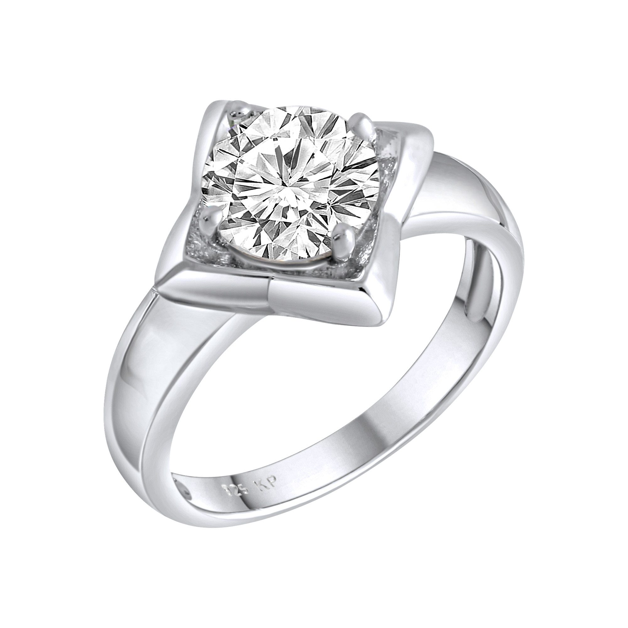 Fingerring 925-Sterling Silber rhodiniert