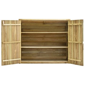 DOTMALL Garten-Geräteschrank Garten-Geräteschuppen 135x60x123 cm Kiefernholz Imprägniert