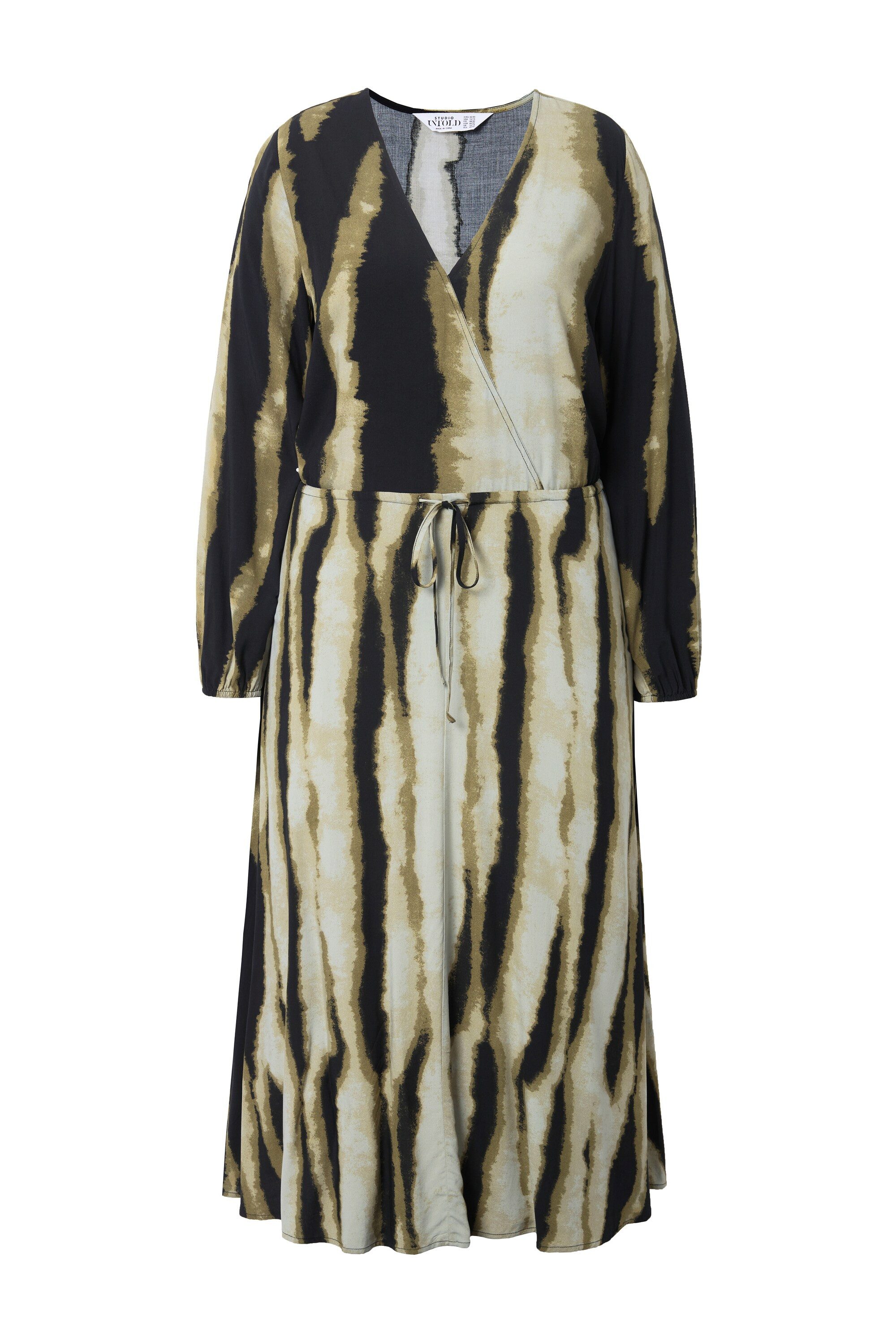 Studio Untold Maxikleid Maxikleid A-Line Batik-Streifen günstig online kaufen
