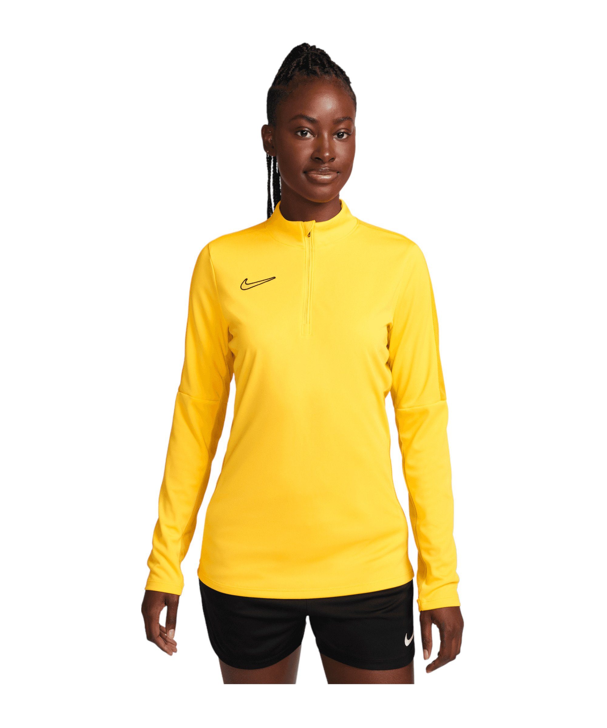 Nike Top 23 Academy Damen gelbgoldschwarz Drill Sweater