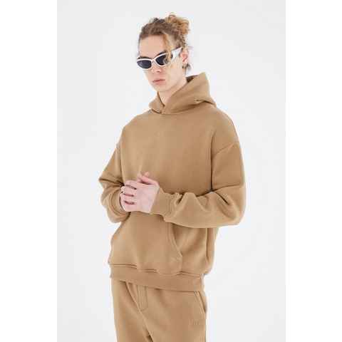 OSSY HOMER Hoodie Oversize Hoodie einfarbig Basic Baumwolle Kapuzenpullover 320gsm