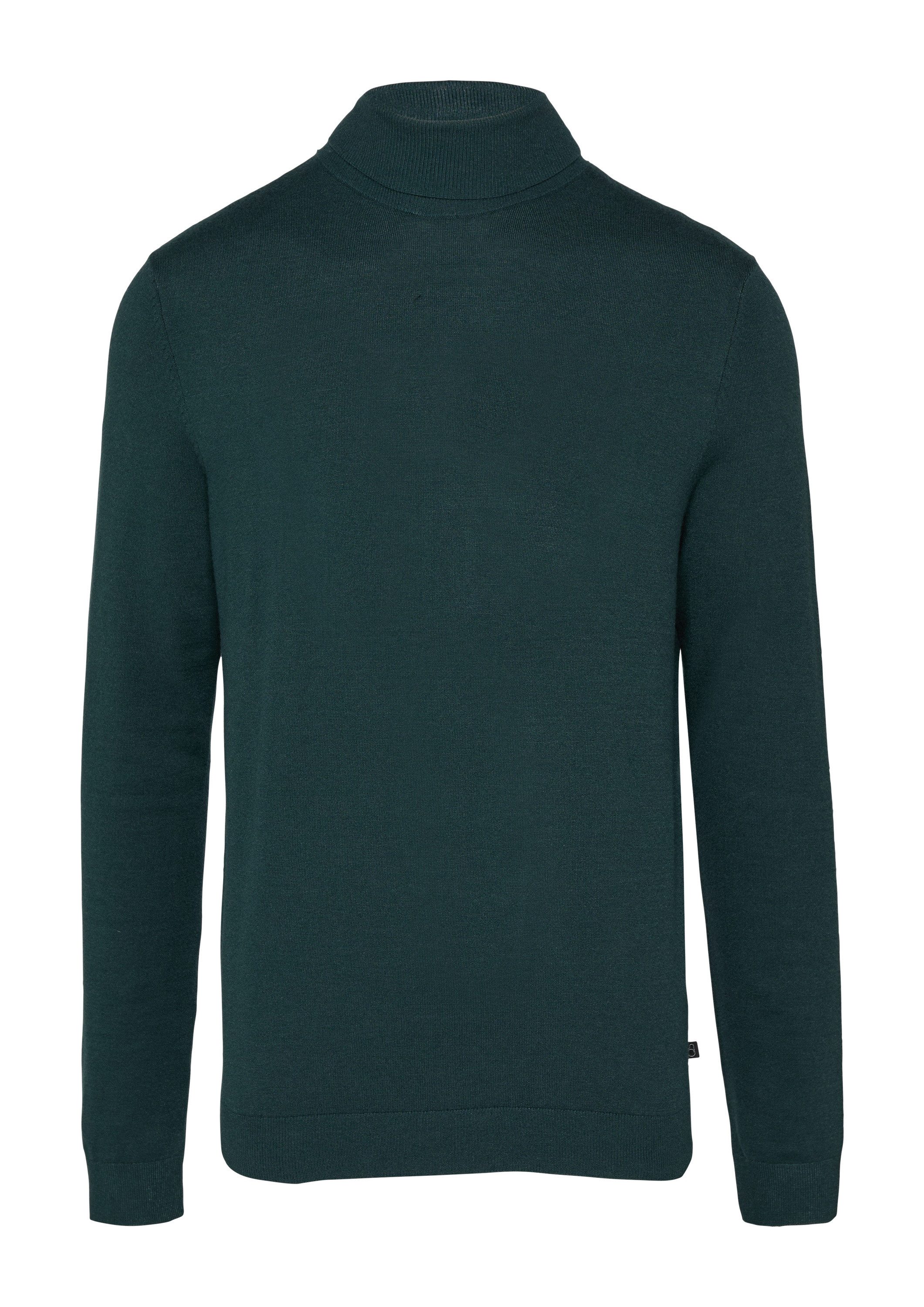 QS Longpullover Strickpullover Slim-Fit-Pullover mit Rollkragen günstig online kaufen