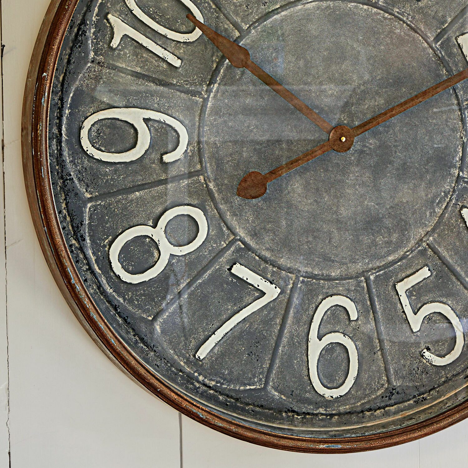 Mirabeau Wanduhr Uhr Braxton antikgrau