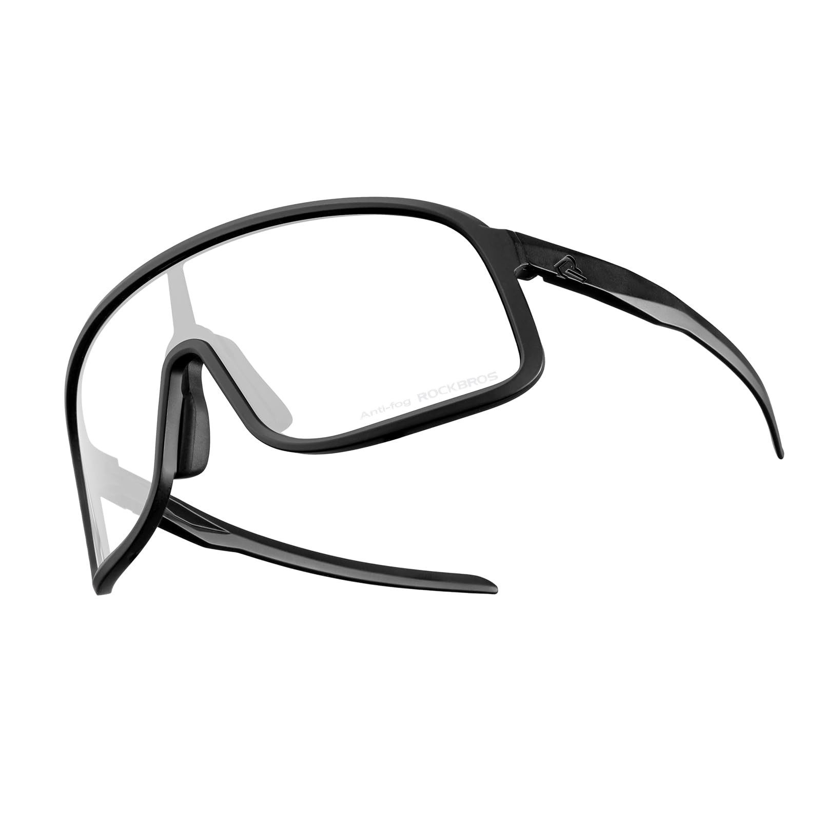 ROCKBROS Fahrradbrille Fahrradbrille Photochromatisch Cycling Glasses Fahrradbrille, (Photochromatisch Sportbrille), UV Schutz 400, für Fahrrad, MTB
