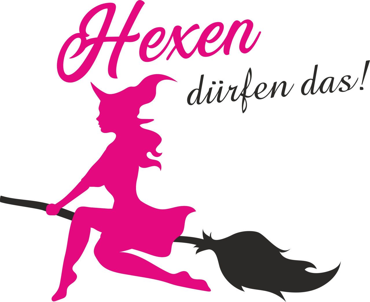 Aufkleber Hermann Schütz Aufkleber Hexen dürfen das