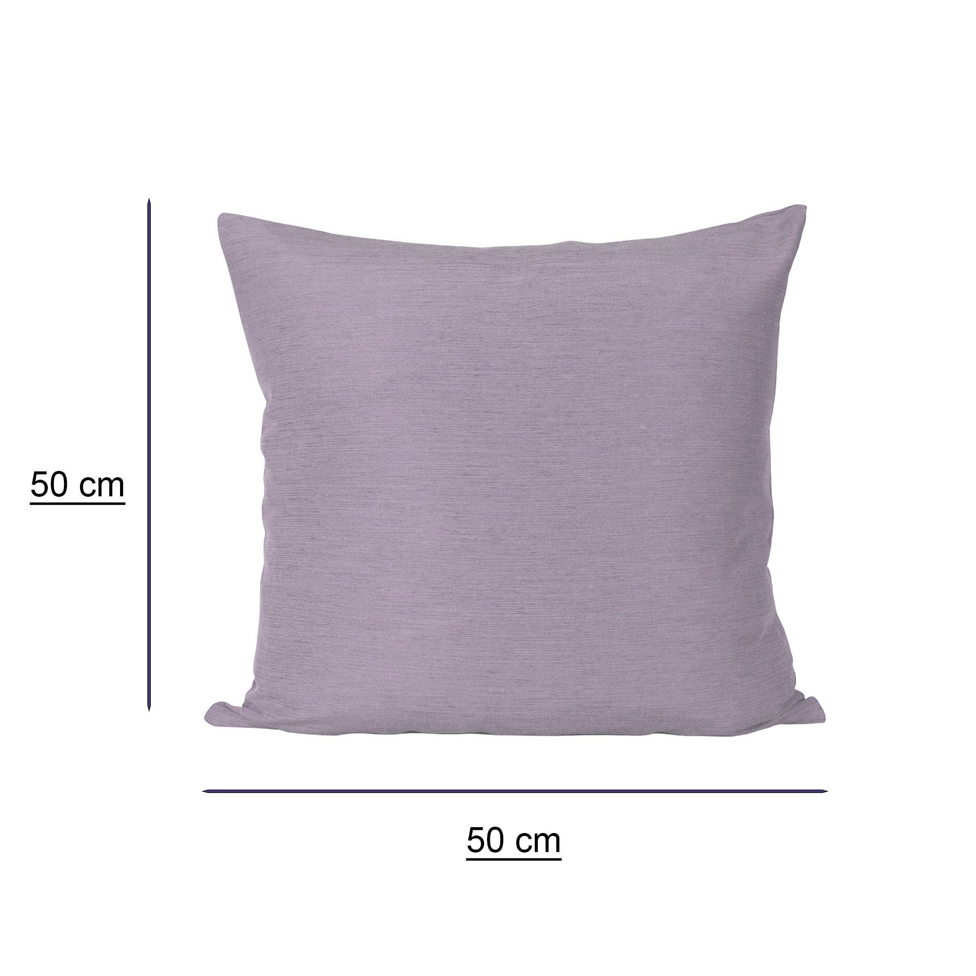 Haus und Deko Kissenbezug Kissenbezug Canada elegant meliert Kissenhülle De günstig online kaufen