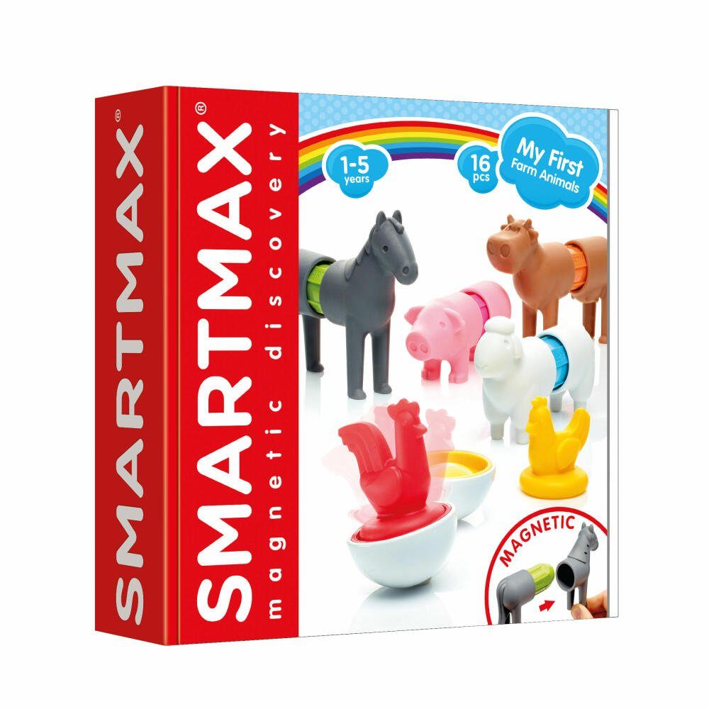 Smart Games SmartMax My first Farm Animals Magnetspielbausteine, (16 St)