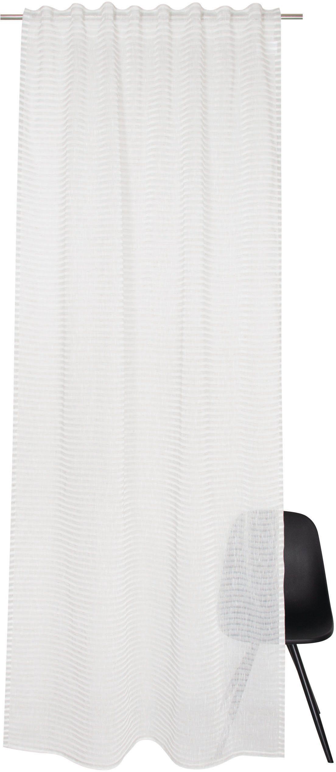 TOM TAILOR HOME Vorhang Natural Stripe (1 St), verdeckte Schlaufen, transparent, transparent
