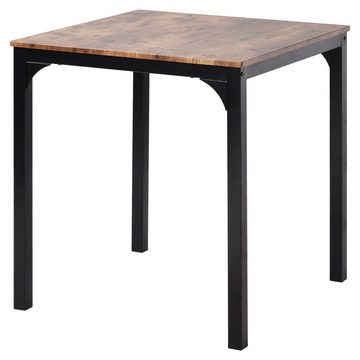 SOFTWEARY Esstisch mit 2 Stühlen, Esstisch-Set (3-teilig), 70/70/75cm, Küchentisch, Esszimmergruppe