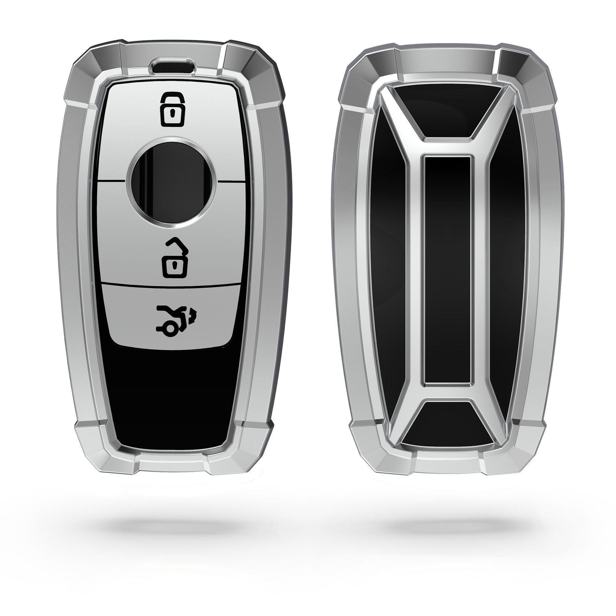 kwmobile Schlüsseltasche Autoschlüssel Hülle für Mercedes Benz,  Schlüsselhülle Silikon Cover, KOMPATIBEL MIT: Mercedes Benz Smart Key  Autoschlüssel (nur Keyless)