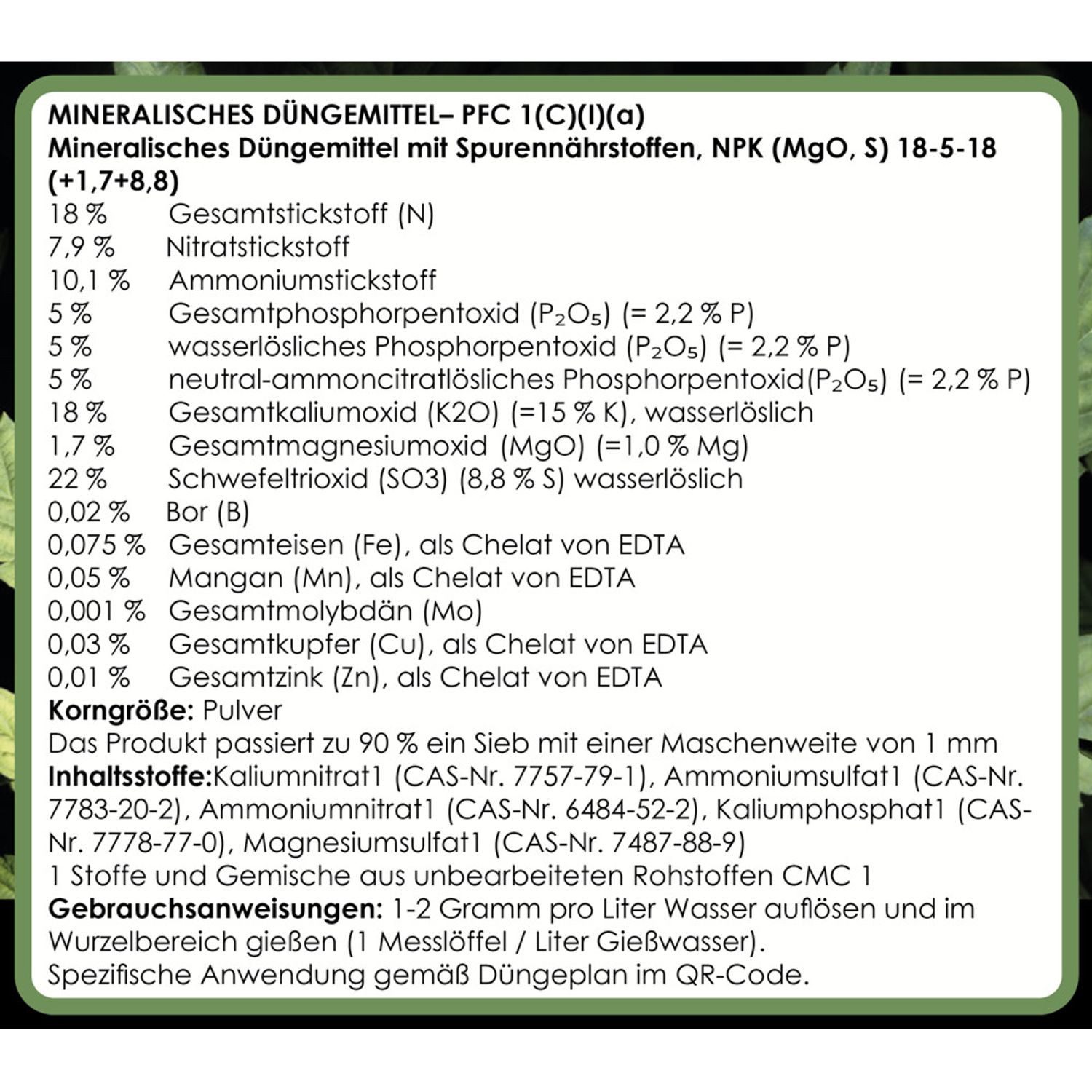 BURI Pflanzendünger 500g Cannabis Dünger Wachstum günstig online kaufen