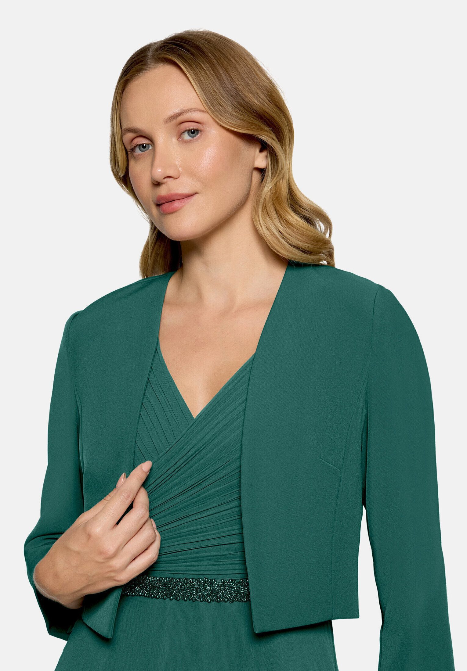 Vera Mont Bolerojacke Damen mit Kellerfalten