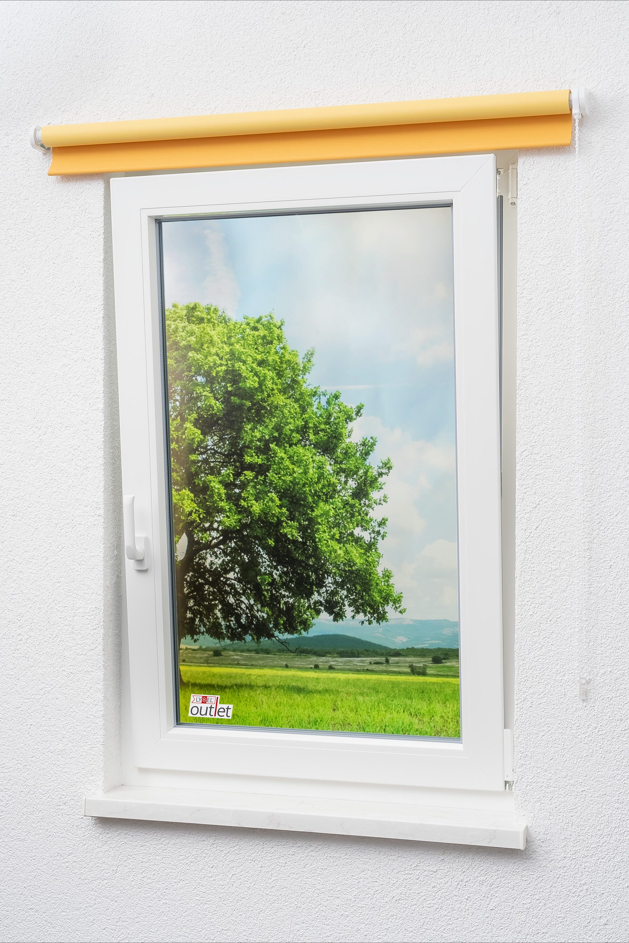 Verdunklungsrollo Verdunkelungsrollo Gelb, LYSEL®, abdunkelnd, HxB 175x92cm