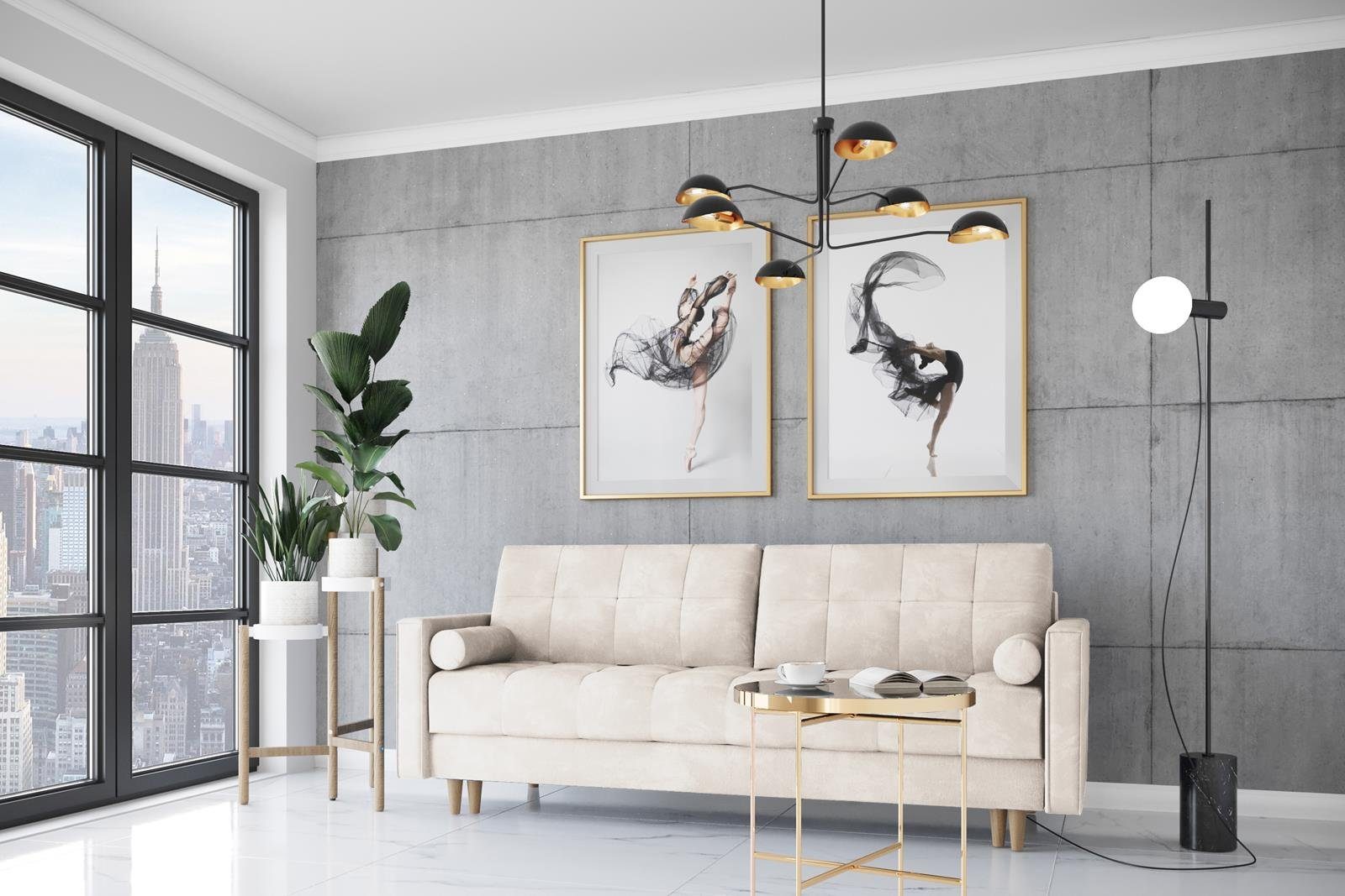 Beautysofa Schlafsofa Randvi, Couch im skandinavisches Stil, Polstersofa, m günstig online kaufen