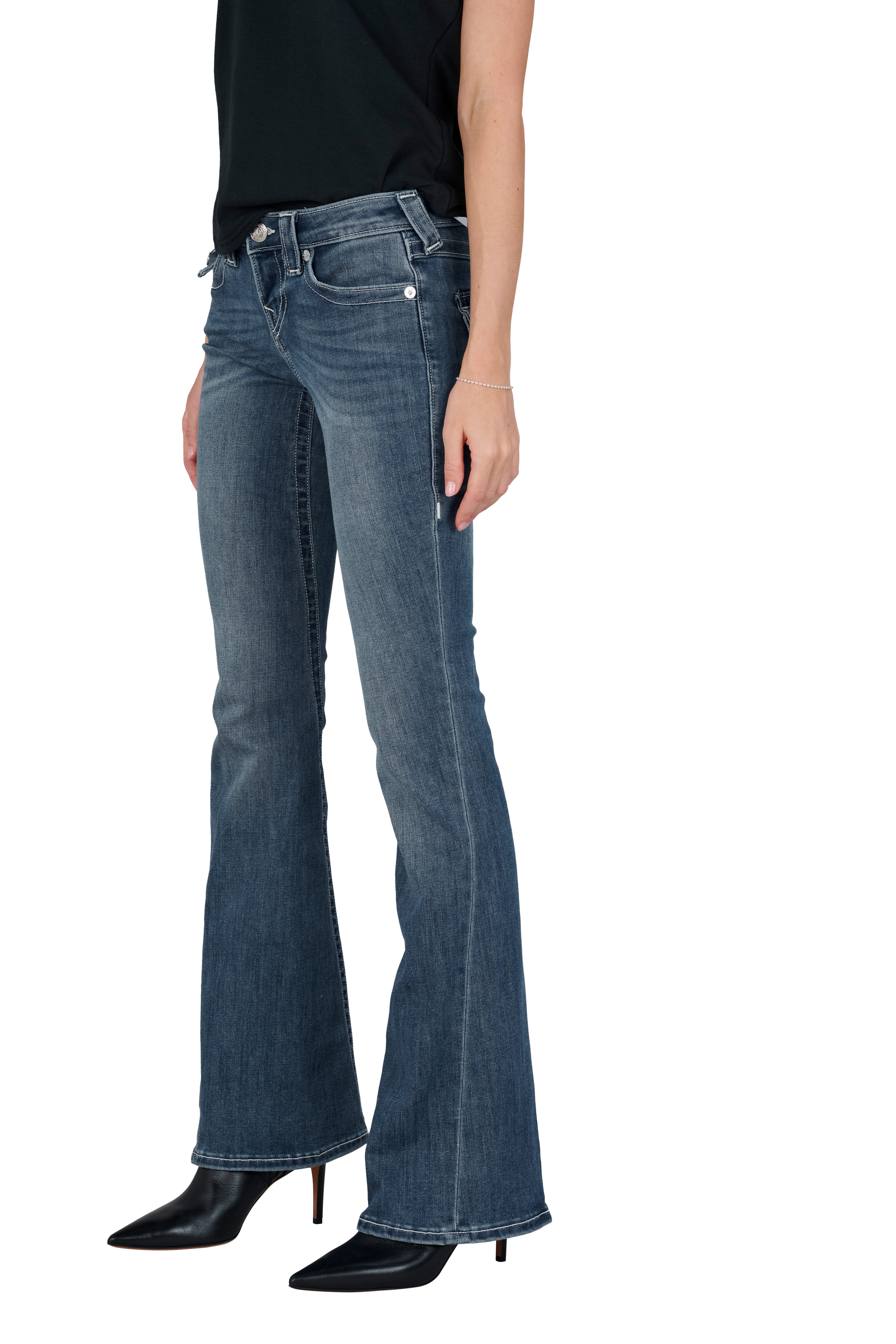 True Religion Bootcut-Jeans JOEY LR FLARE FLAP Baumwollmischung, Flared fit
