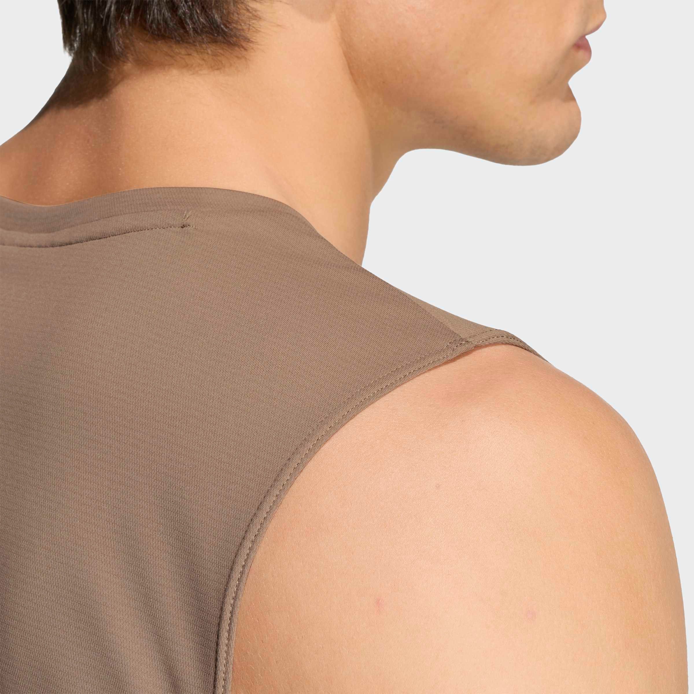 adidas Performance Lauftop RUN ESS TANK M sportlicher Stil, mit Rundhalsausschnitt, aus Polyester