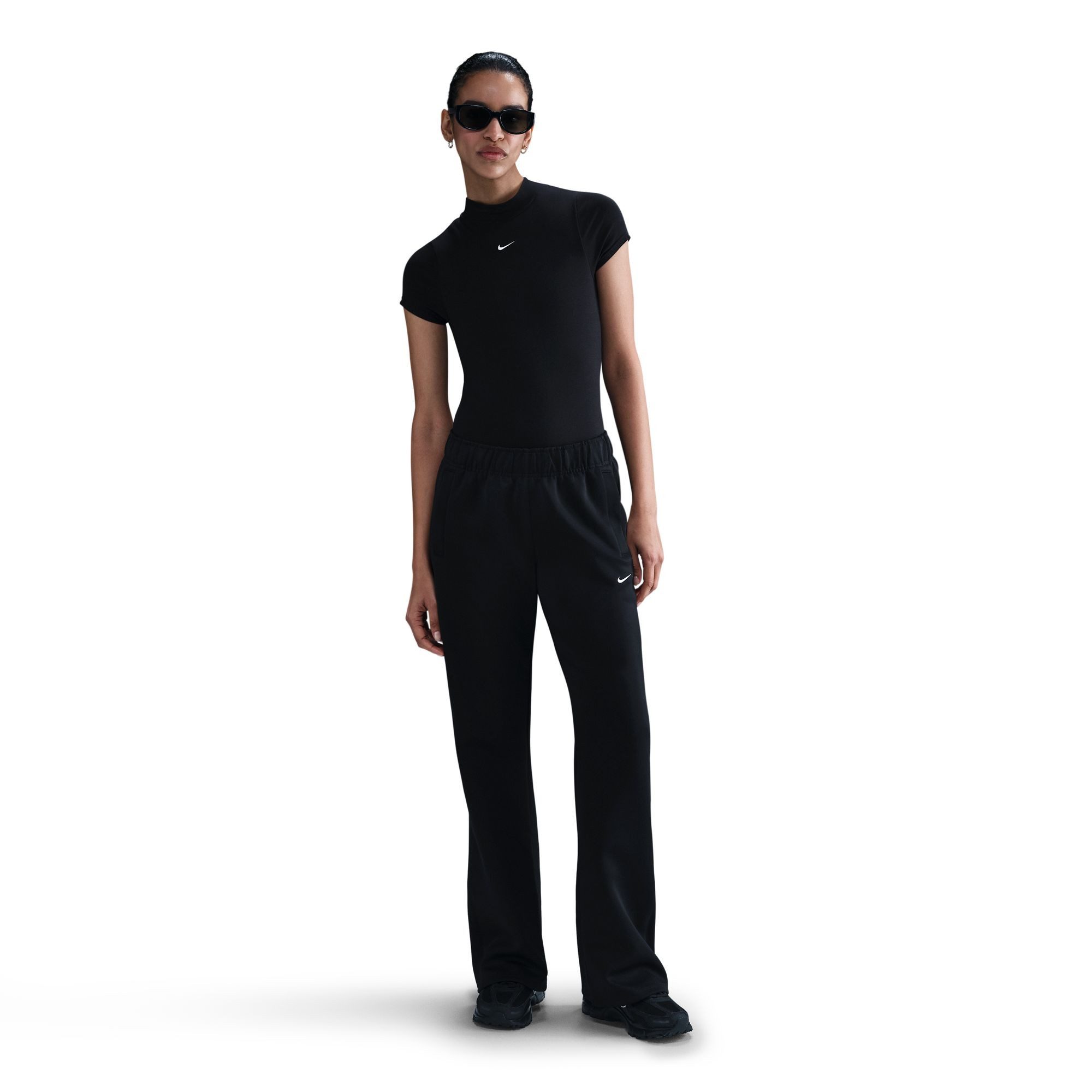 Nike Sportswear Sporthose W NSW NK WR MR POLY KNIT PNT aus Polyester und Elasthan, erhältlich in den Größen XS bis XXL