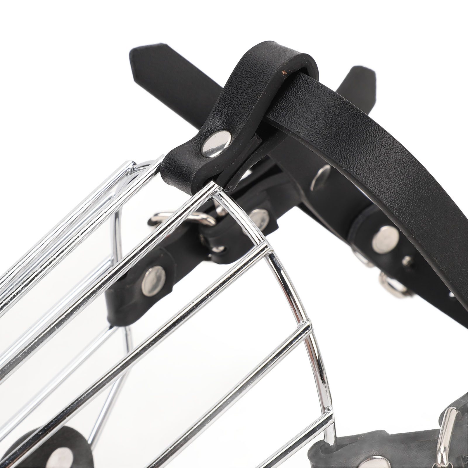 Mechright Maulkorb Maulkorb Edelstahl große Hunde verstellbar bissfest atmungsaktiv, Bissschutz stabil, Hohe Luftzirkulation, Individuell anpassbar