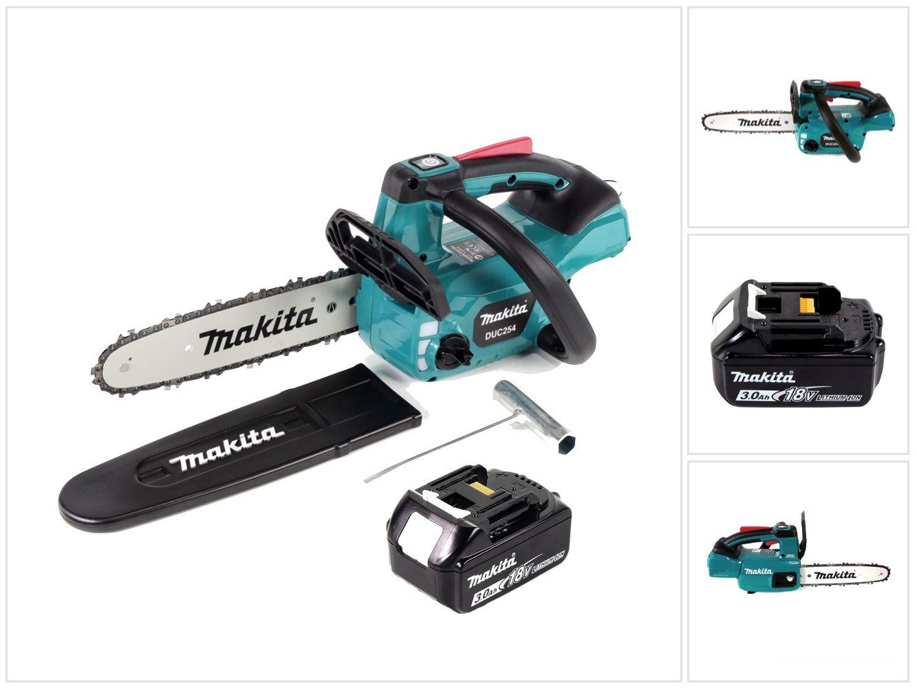 Makita Akku-Kettensäge DUC 254 F1 18 V 25 cm Brushless + 1x Akku 3,0 Ah - ohne Ladegerät