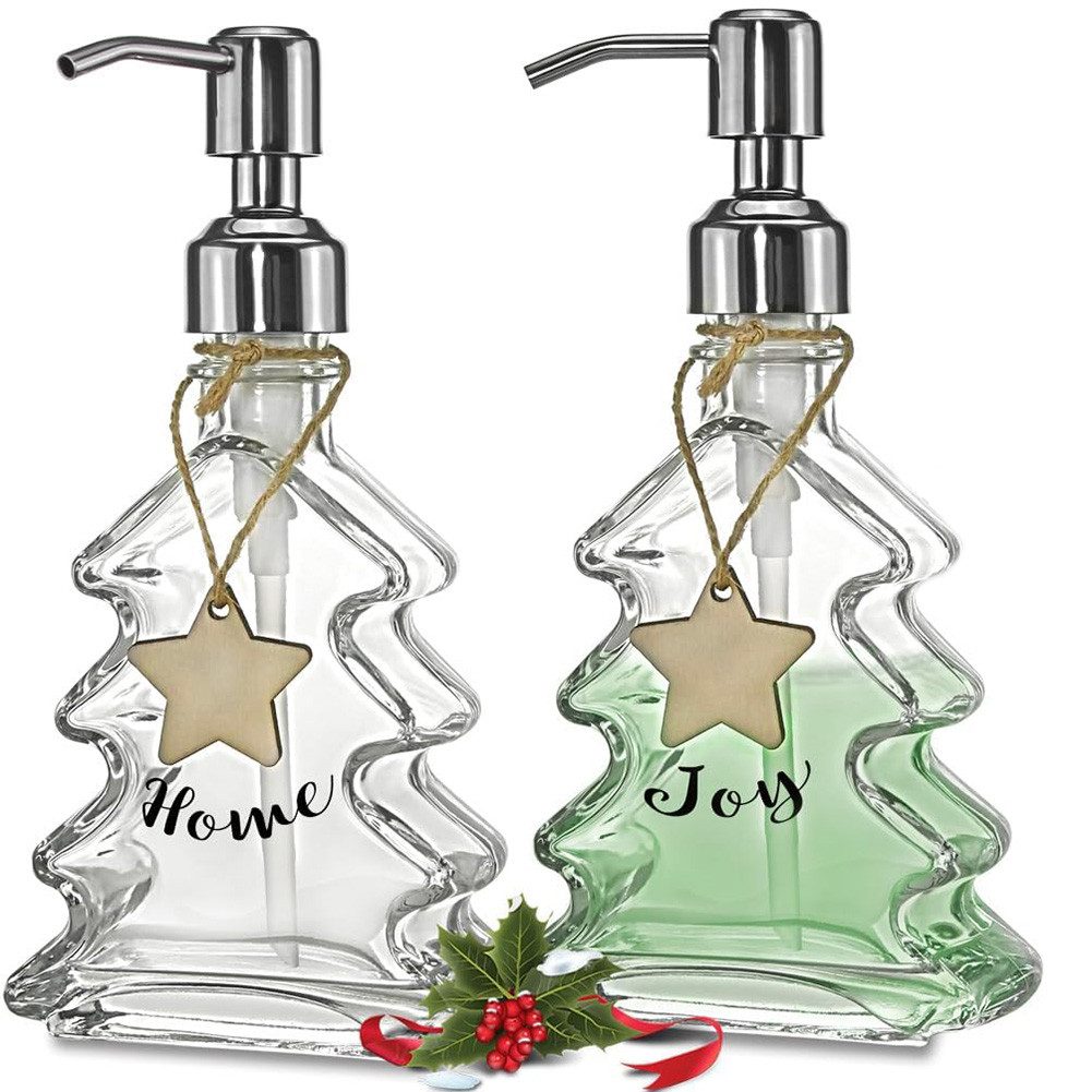 OSTWOLKE Seifenspender Weihnachtlicher Seifenspender Edelstahlpumpe, Weihna günstig online kaufen