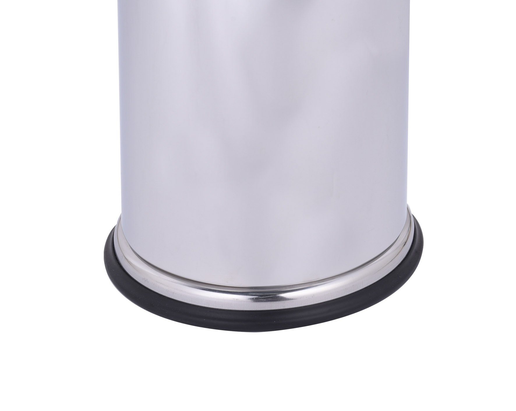 Spetebo Aschenbecher Edelstahl Stand Aschenbecher - 65 x 14 cm, mit integriertem Mülleimer