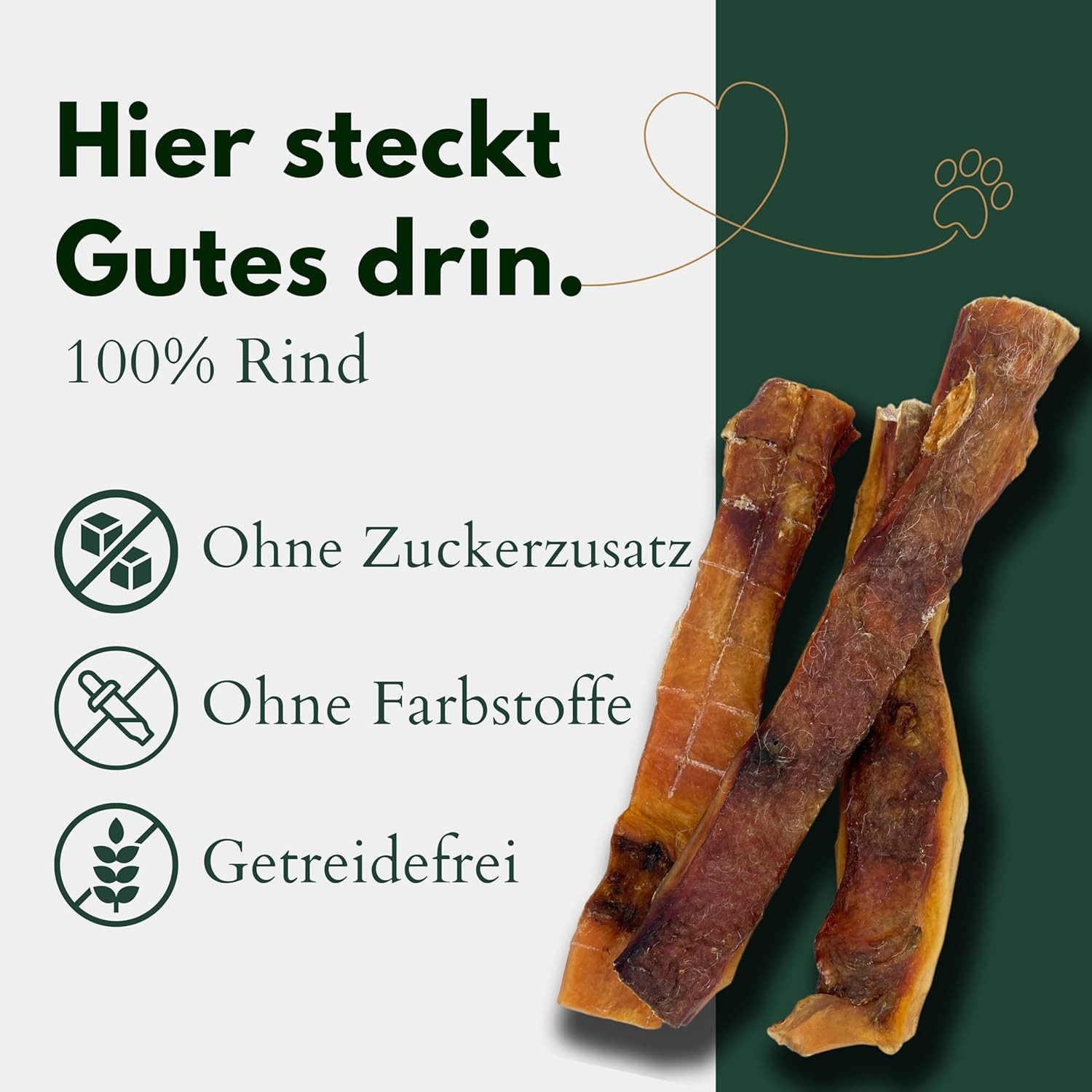 Breers Pet Food Rinderkopfhaut getrocknet 12-15 cm für Hunde 1 kg Kausnack mini Hundeleckerlie, Einzelfuttermittel für Hunde für: Hunde, Harter Kauartikel, Leckerli getreidefrei, Hundesnack zuckerfrei