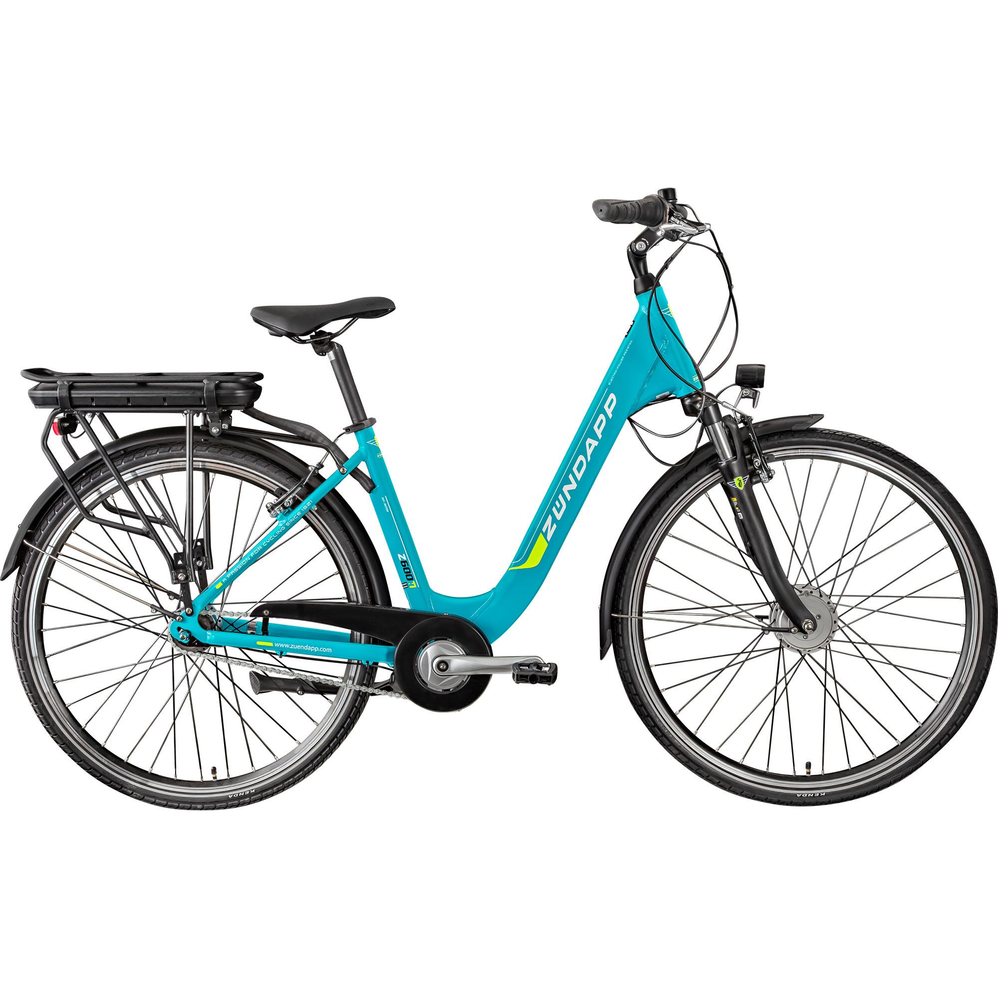 Zündapp E-Bike Cityrad Z600, 7 Gang, Nabenschaltung, Frontmotor, 536,5 Wh, City E Bike Damen 28 Zoll Elektrofahrrad 7 Gang 150-165cm Damenfahrrad