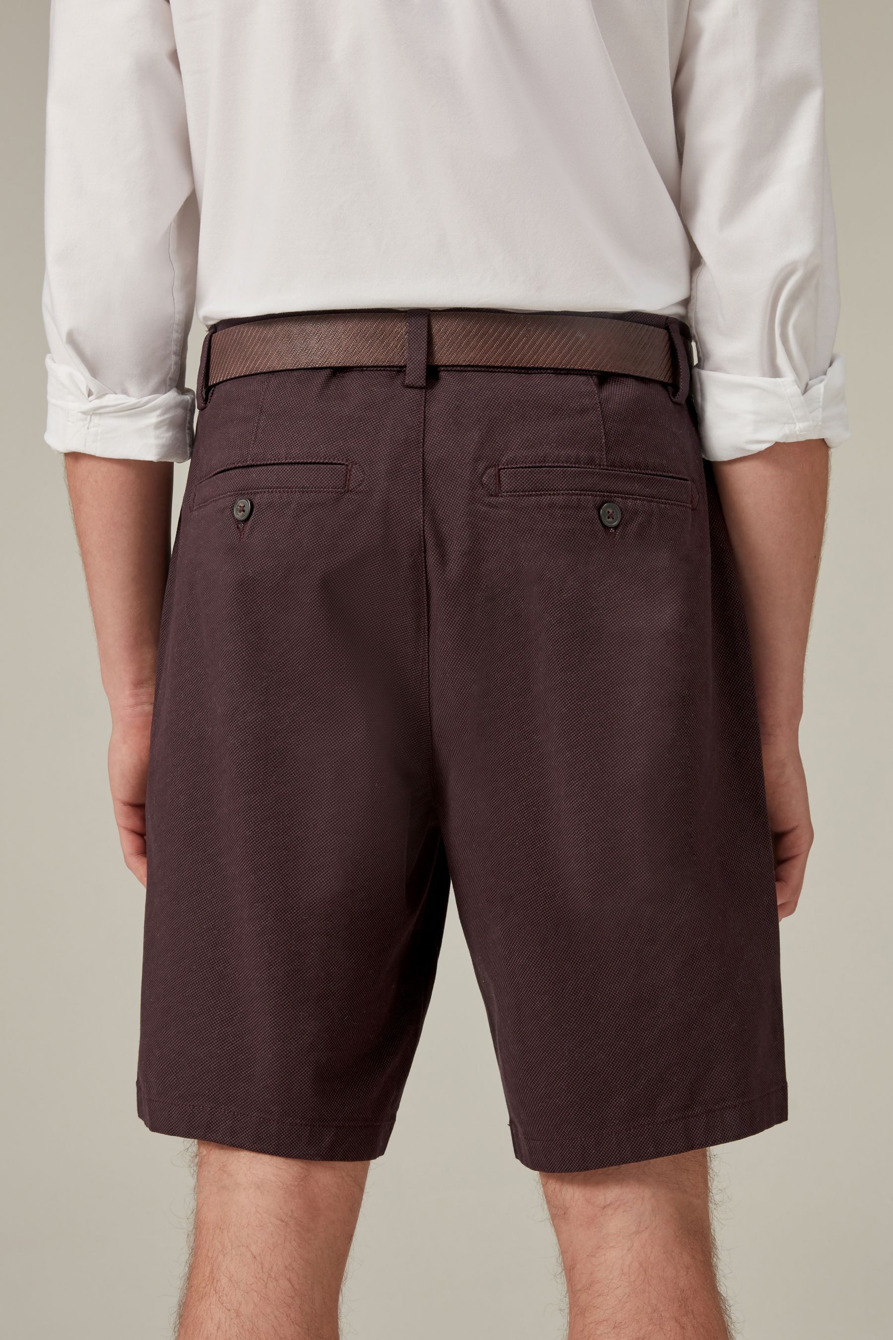 Next Chinoshorts Chino-Shorts mit Gürtel (2-tlg) günstig online kaufen