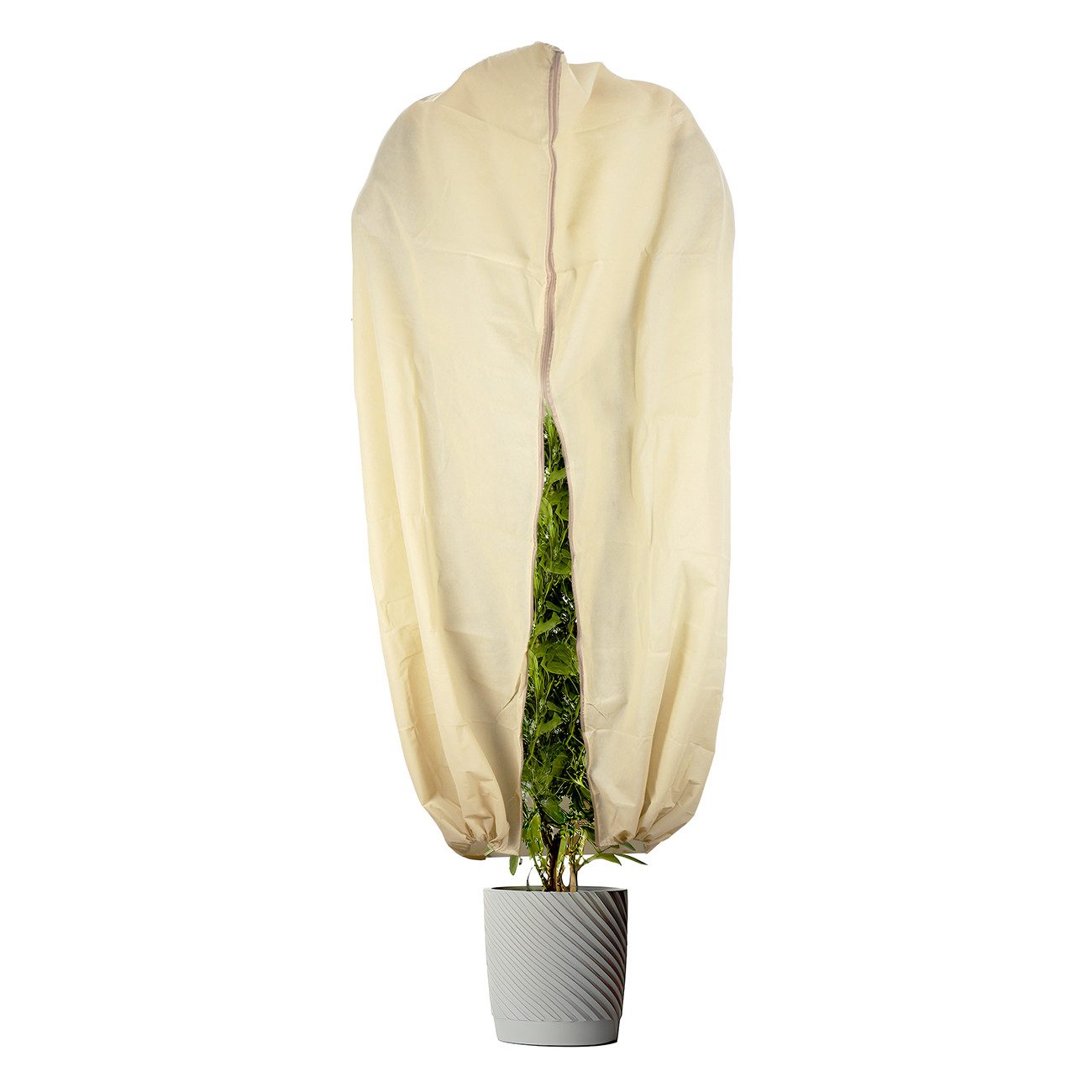 Casativo Winterschutzhaube Pflanzenabdeckung XL, Winterschutz, 180 x 120 cm (1-St), Frostschutz mit Zugband und Reissverschluss