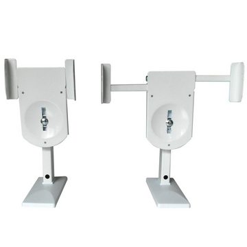 Drall Instruments BH5WK Lautsprecher-Wandhalterung, (2-tlg., Drehbar, neigbar, bis 28 cm in der Breite ausziehbar)