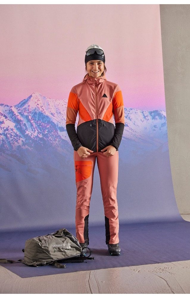 Maloja Winterjacke Skijacke FronebenM (windabweisend, wasserabweisend) rosa/bunt Damen