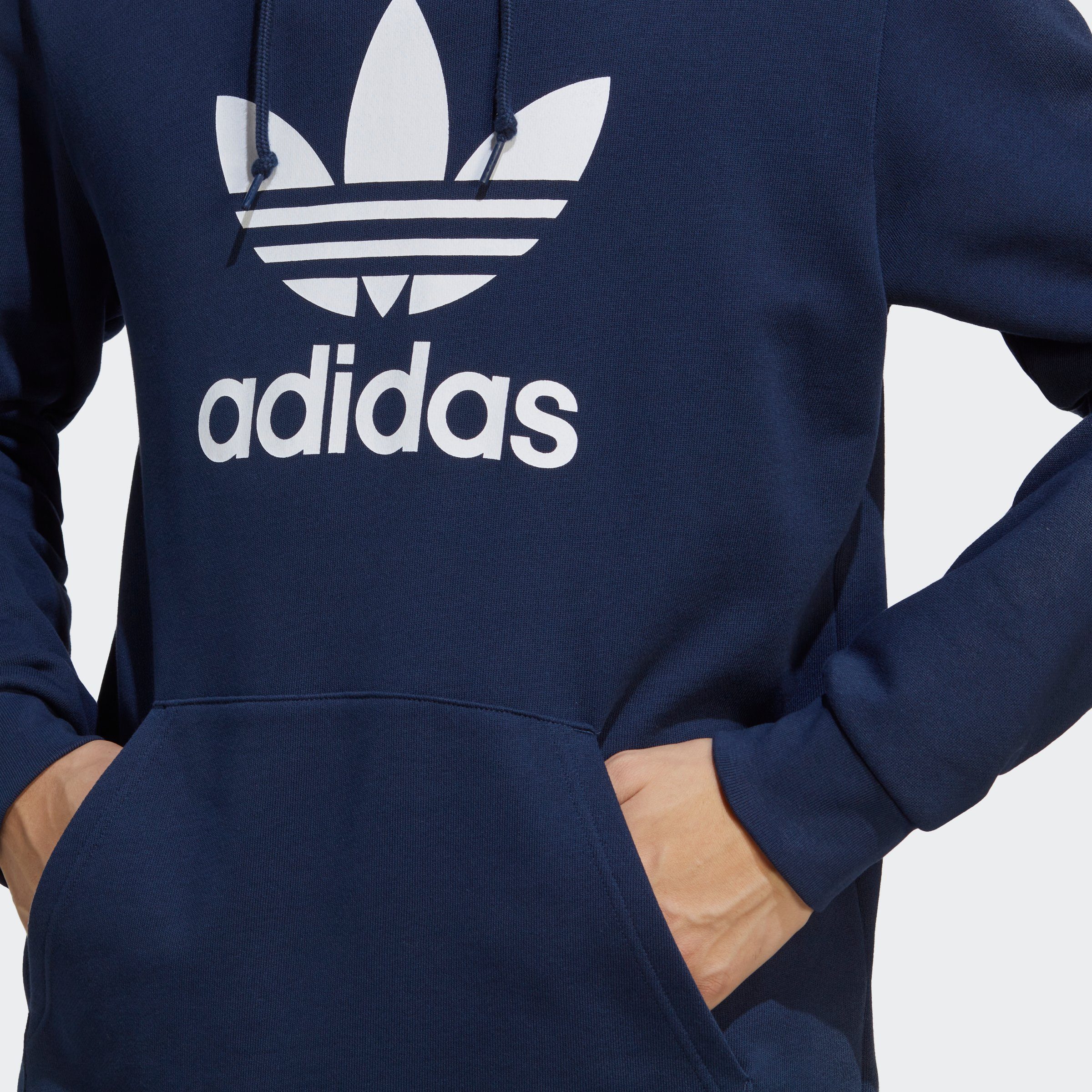 HOODIE adidas Kapuzensweatshirt TREFOIL Night Indigo ADICOLOR CLASSICS Originals