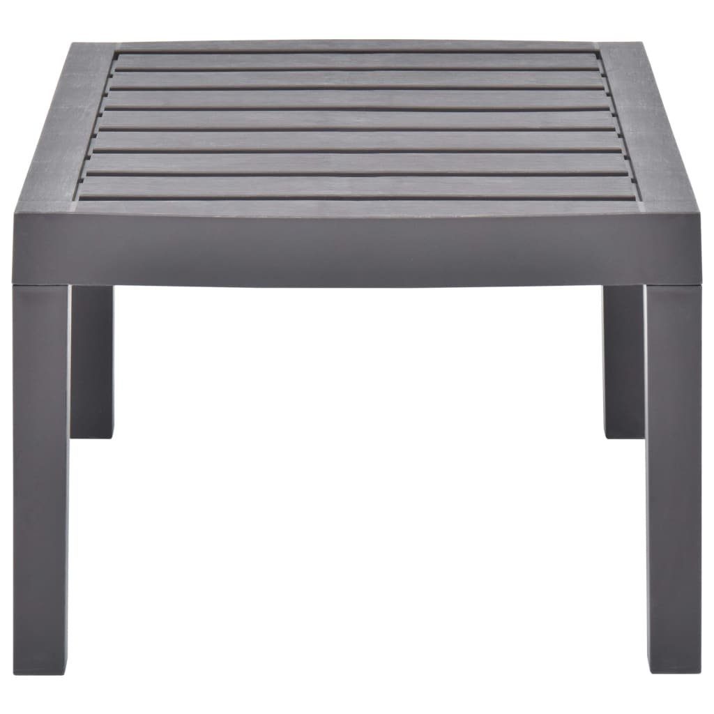 vidaXL Gartentisch Gartentisch Mokka 78x55x38 cm Kunststoff (1-St)