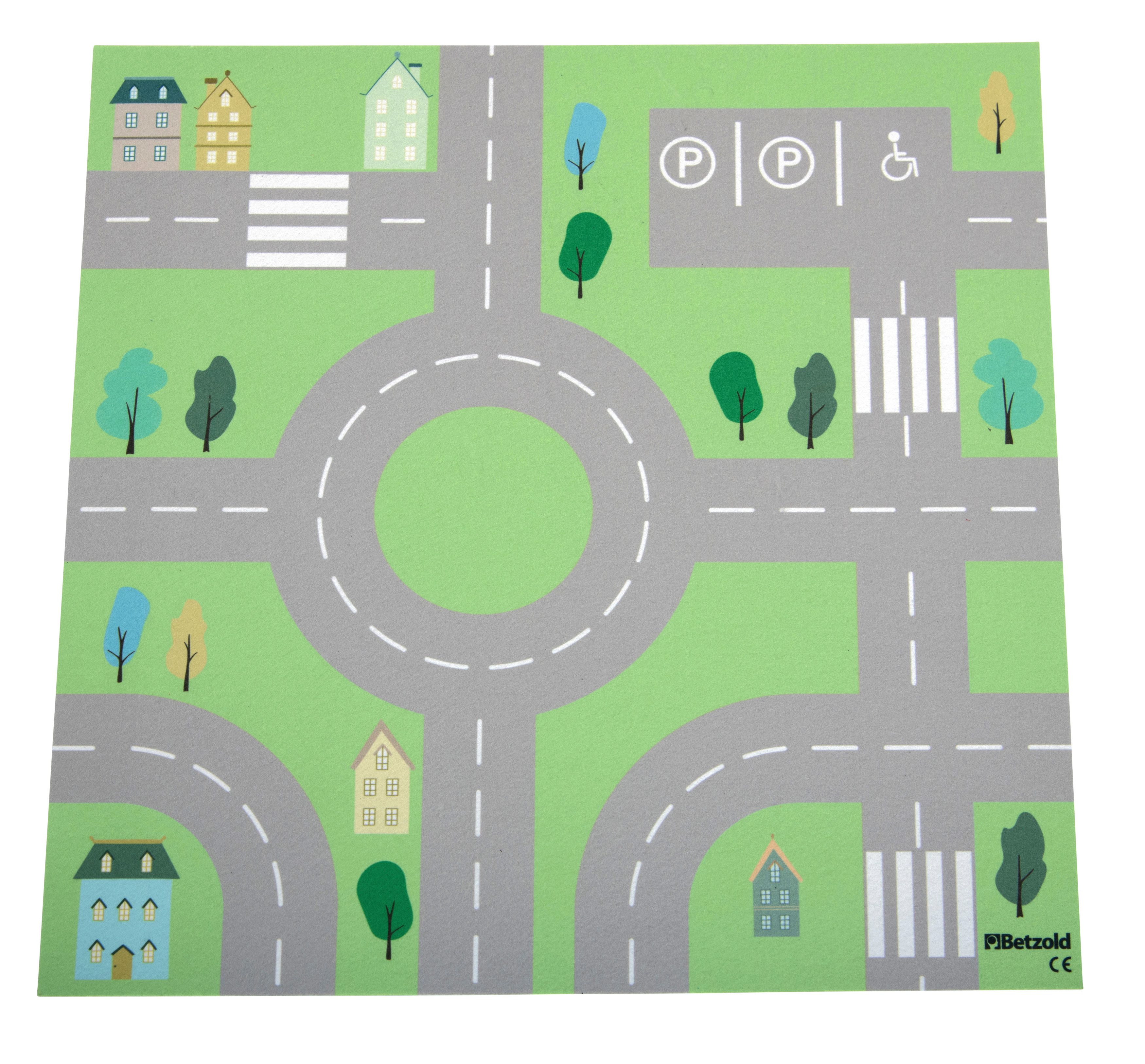 Betzold Kinderteppich Teppiche für Bodenspieltisch - Landschaften 2er-Set, Höhe: 0,6 mm