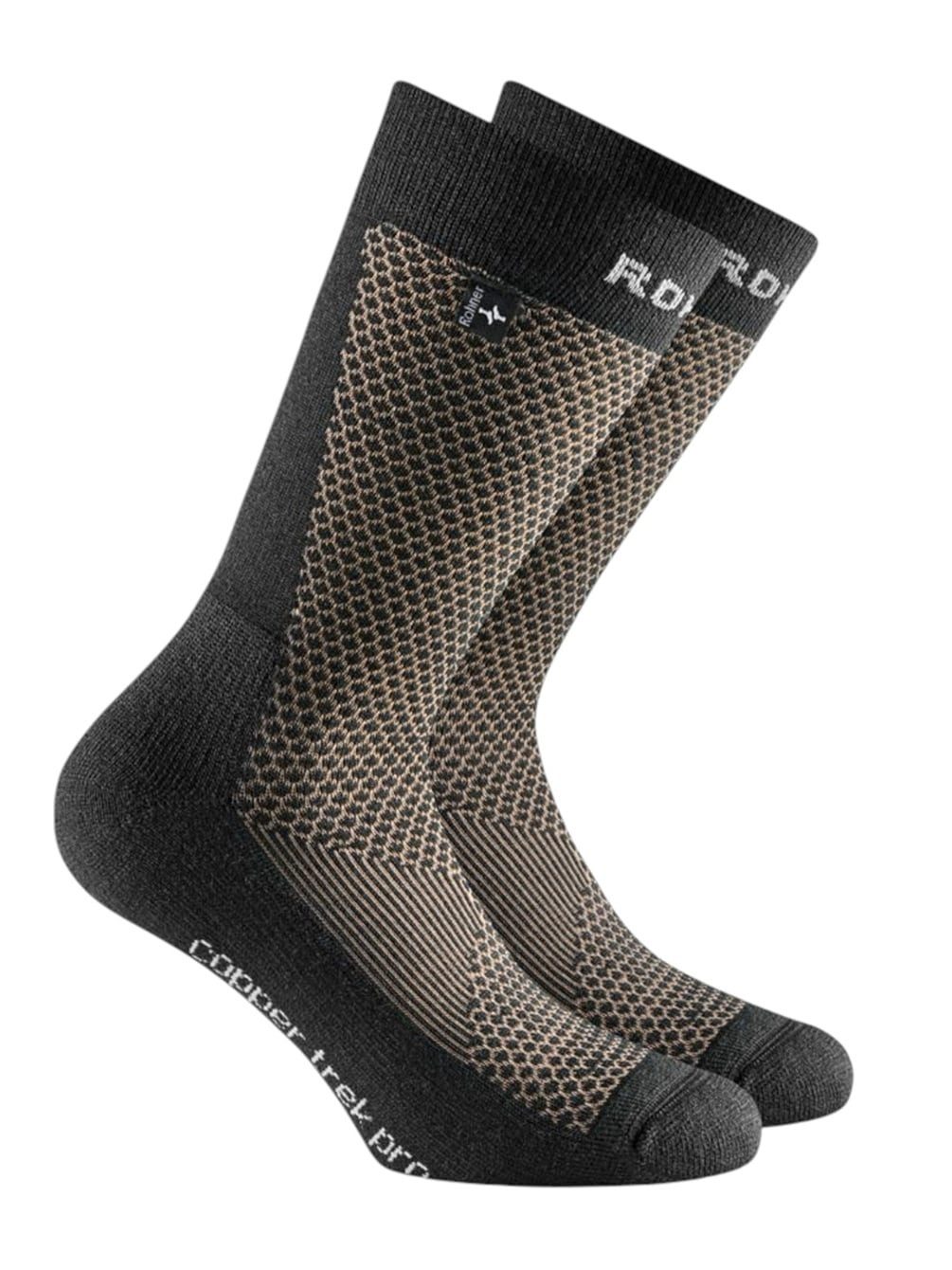 Wandersocken Copper Trek Pro (antibakteriell, maximaler Fusskomfort) schwarz