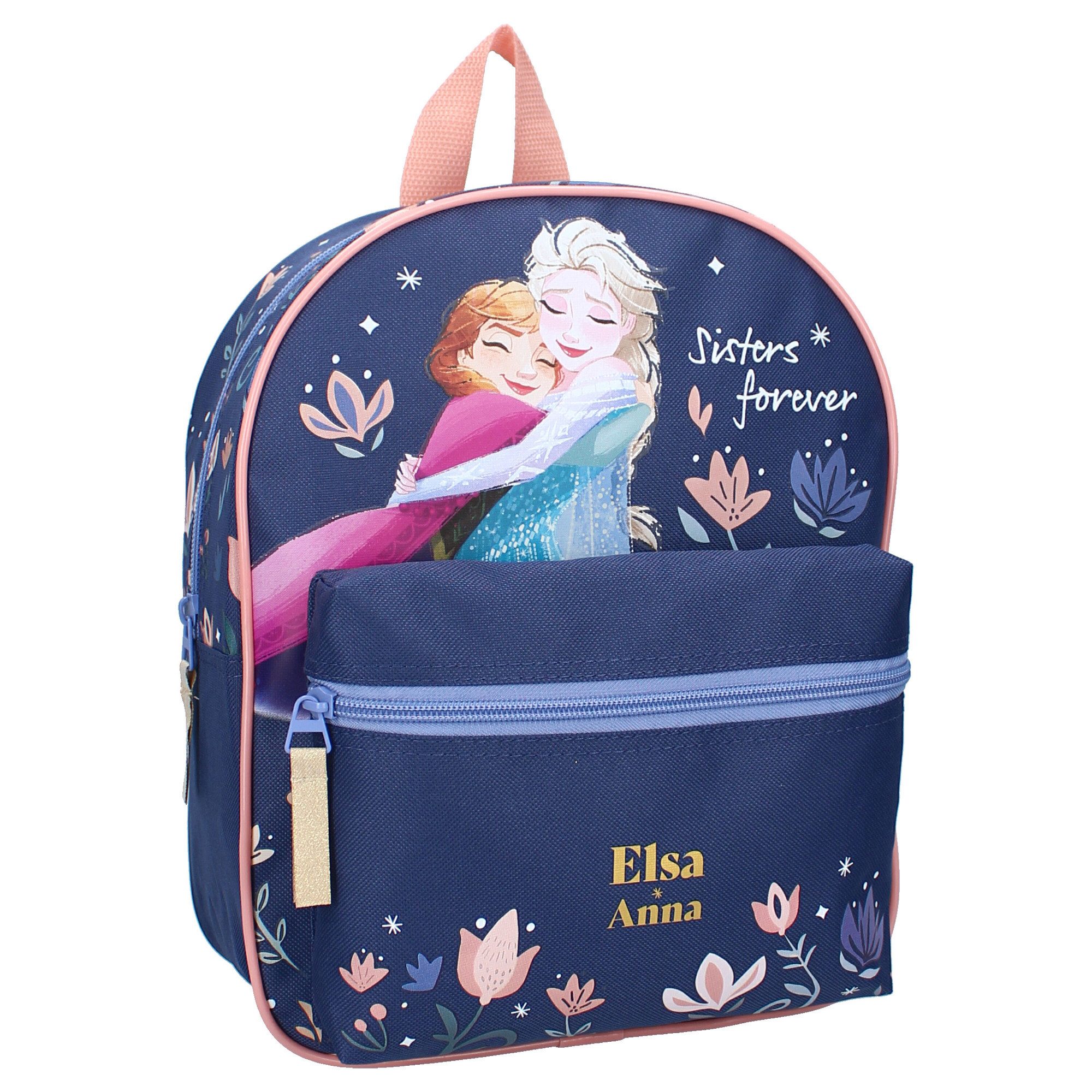 Disney Kinderrucksack Rucksack Frozen II Bunter Schulrucksack mit Elsa & Anna