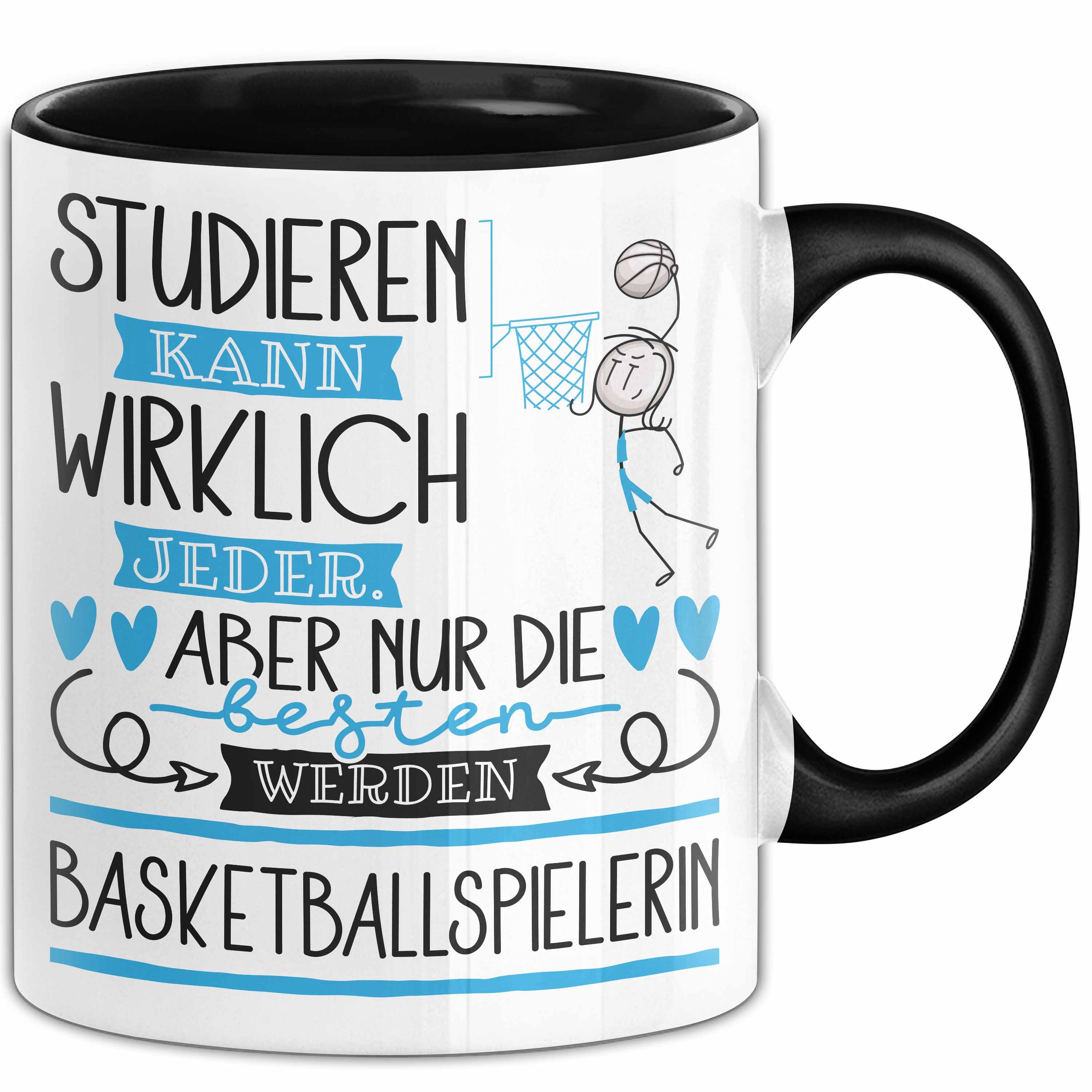Trendation Tasse Basketballspielerin Tasse Lustiges Geschenk Studieren Kann Wirklich